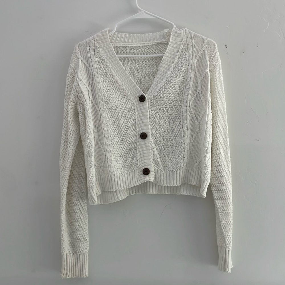 White Vintage Cardigan